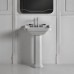 Waldorf 23.6" Pedestal Bathroom Sink with Overflow Faucet Mount: One Faucet Hole - B015SZXBKC